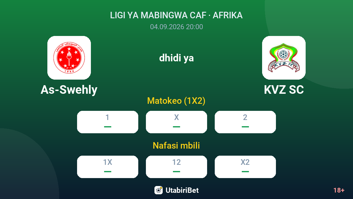 As-Swehly vs KVZ SC — odds