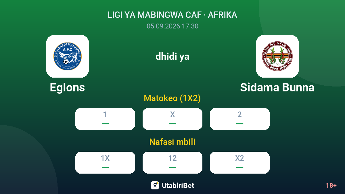 Eglons vs Sidama Bunna — odds
