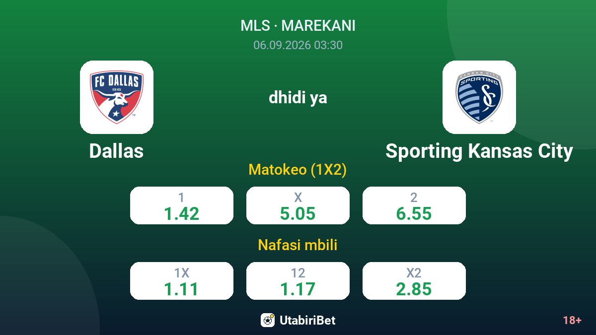 Dallas vs Sporting Kansas City — odds