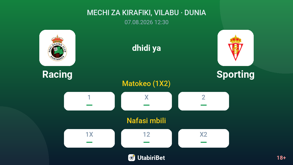 Racing vs Sporting — odds