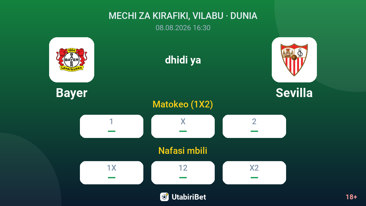 Bayer vs Sevilla — odds