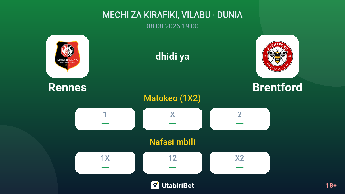 Rennes vs Brentford — odds