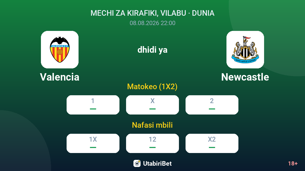 Valencia vs Newcastle — odds