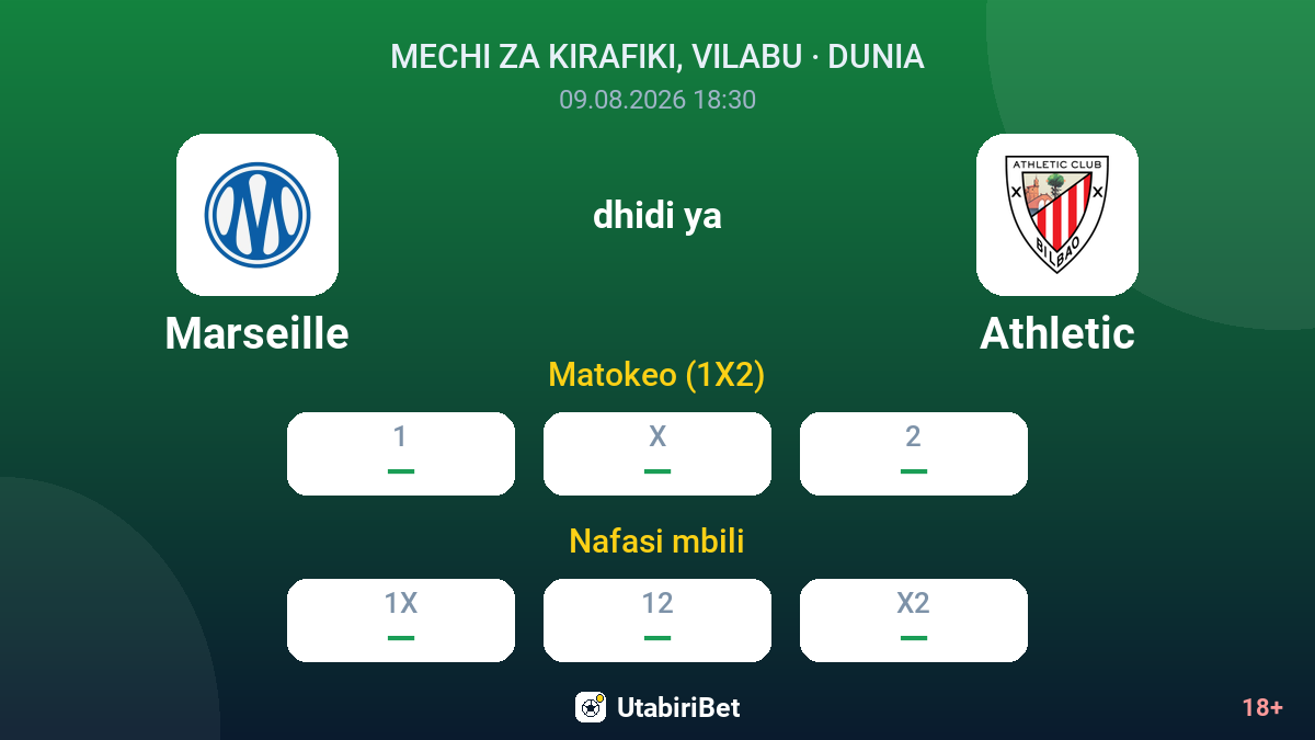 Marseille vs Athletic — odds