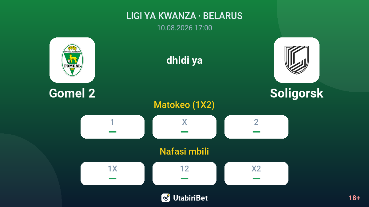 Gomel 2 vs Soligorsk — odds