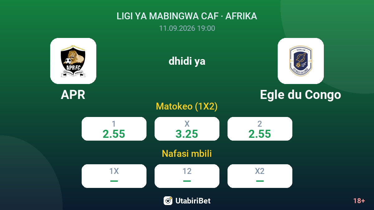 APR vs Egle du Congo — odds