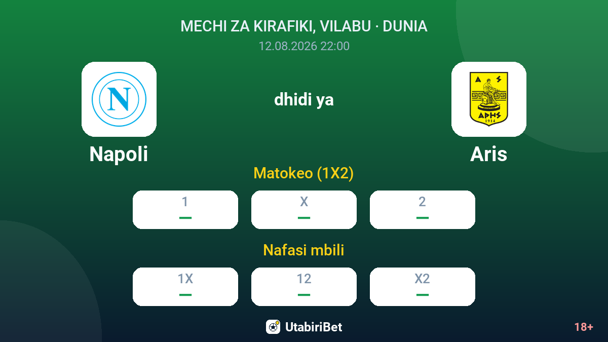 Napoli vs Aris — odds