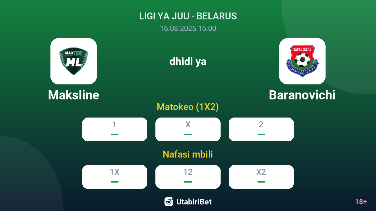Maksline vs Baranovichi — odds