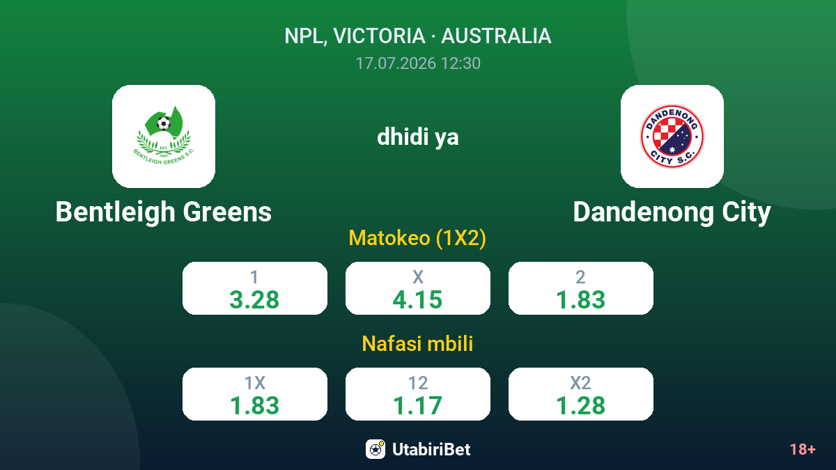 Bentleigh Greens dhidi ya Dandenong City — odds