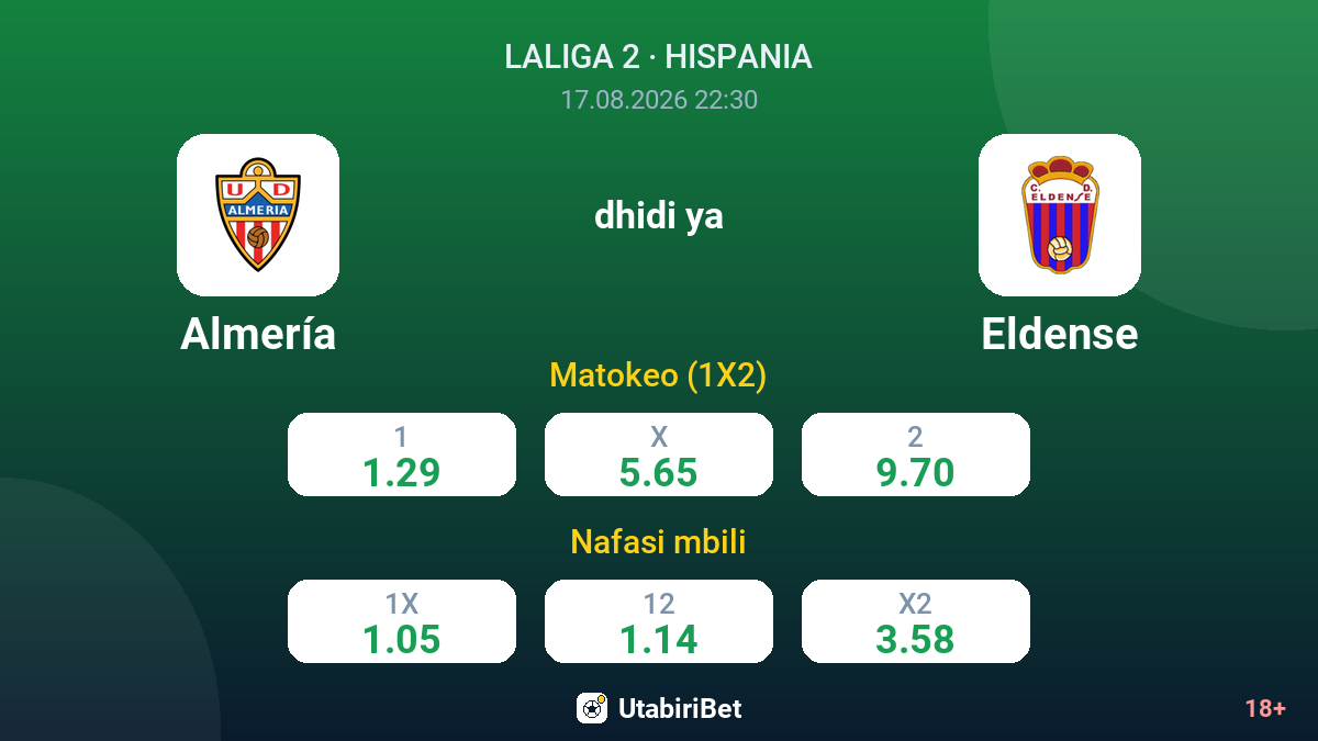 Almería vs Eldense — odds