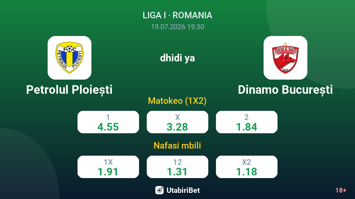 Petrolul Ploiești dhidi ya Dinamo București — odds