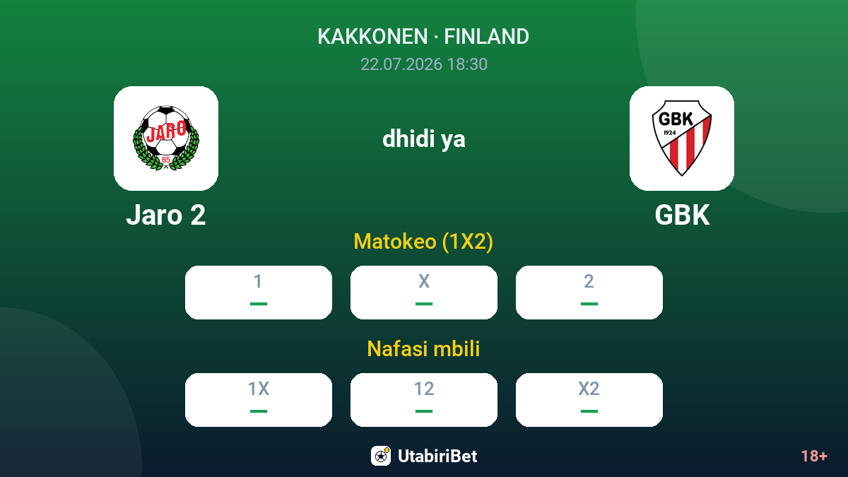 Jaro 2 dhidi ya GBK — odds