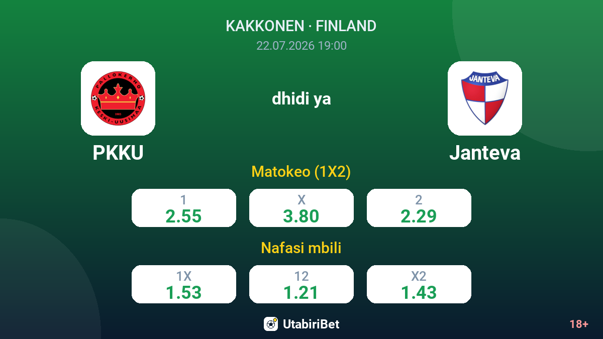 PKKU dhidi ya Janteva — odds