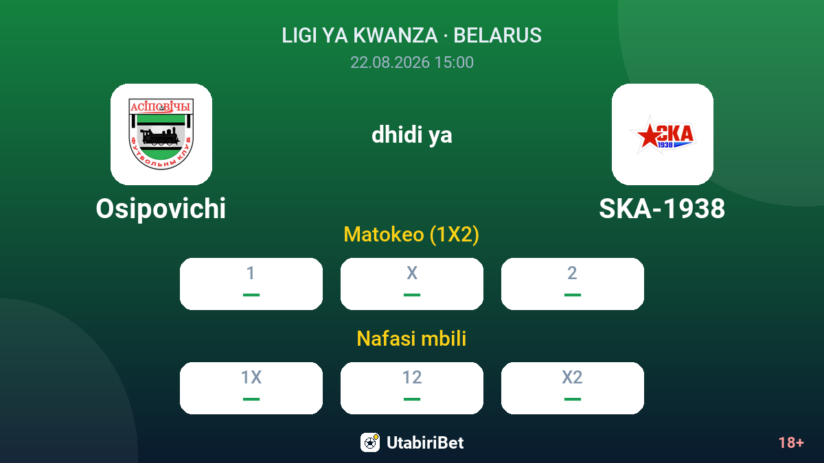 Osipovichi vs SKA-1938 — odds