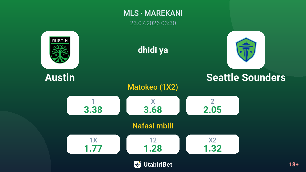 Austin dhidi ya Seattle Sounders — odds