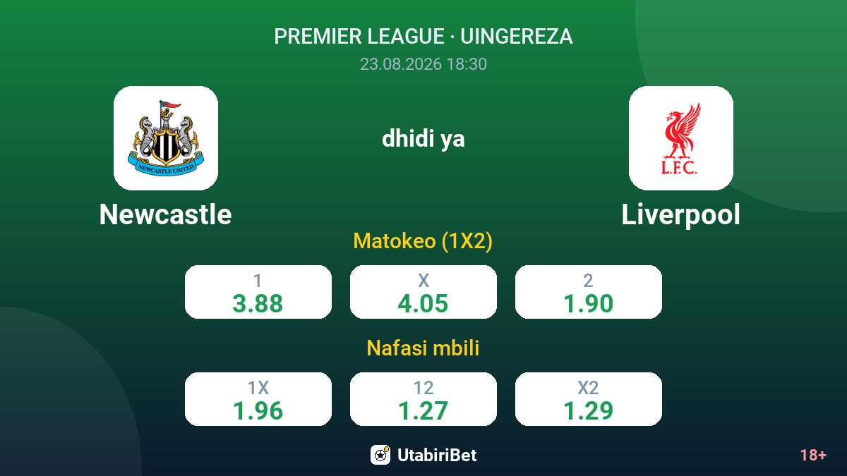 Newcastle vs Liverpool — odds