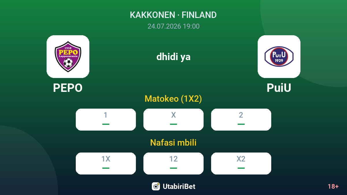 PEPO dhidi ya PuiU — odds