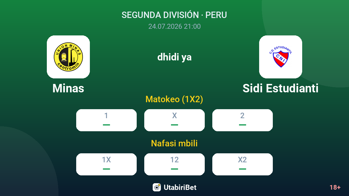 Minas dhidi ya Sidi Estudianti — odds